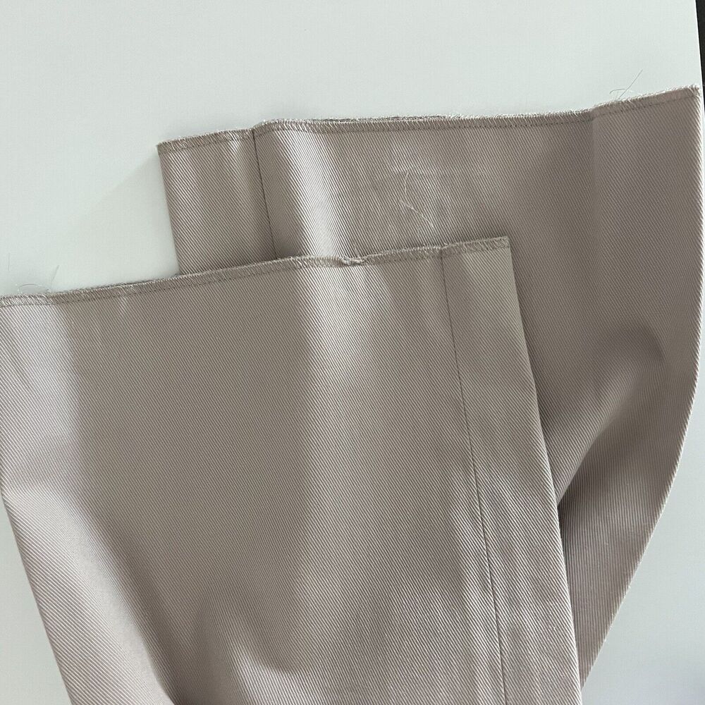 Valentino Roma Spa Pants Womens Size 2 Italy Size 38/2 Raw Hem Cream Gray Taupe - Picture 7 of 16